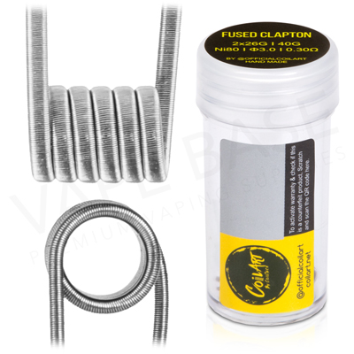0 3 Ohm Coil Art Handmade Fused Clapton Vape Coils Coil Art Premade Vape Coils Vape Base Gourmet Eliquid Wholesale