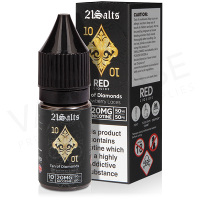 10 of Diamonds Nic Salt E-Liquid by Red Liquid 21 Vape Salts