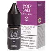 Blackcurrant Menthol Nicotine Salt E-Liquid by Pod Salt