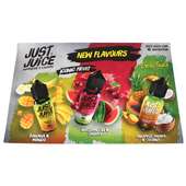 Just Juice A5 Flyer - New Flavours