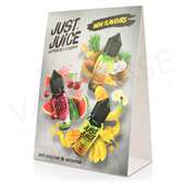Just Juice Tent Card - New Flavours