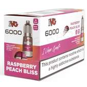 Raspberry Peach Bliss Nic Salt E-Liquid by IVG 6000 Salts