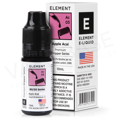 Apple Acai Dripper E-Liquid by Element
