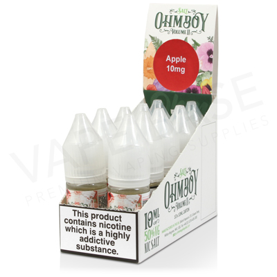 Apple, Elderflower and Garden Mint E-Liquid by Ohm Boy Volume II Nic Salts