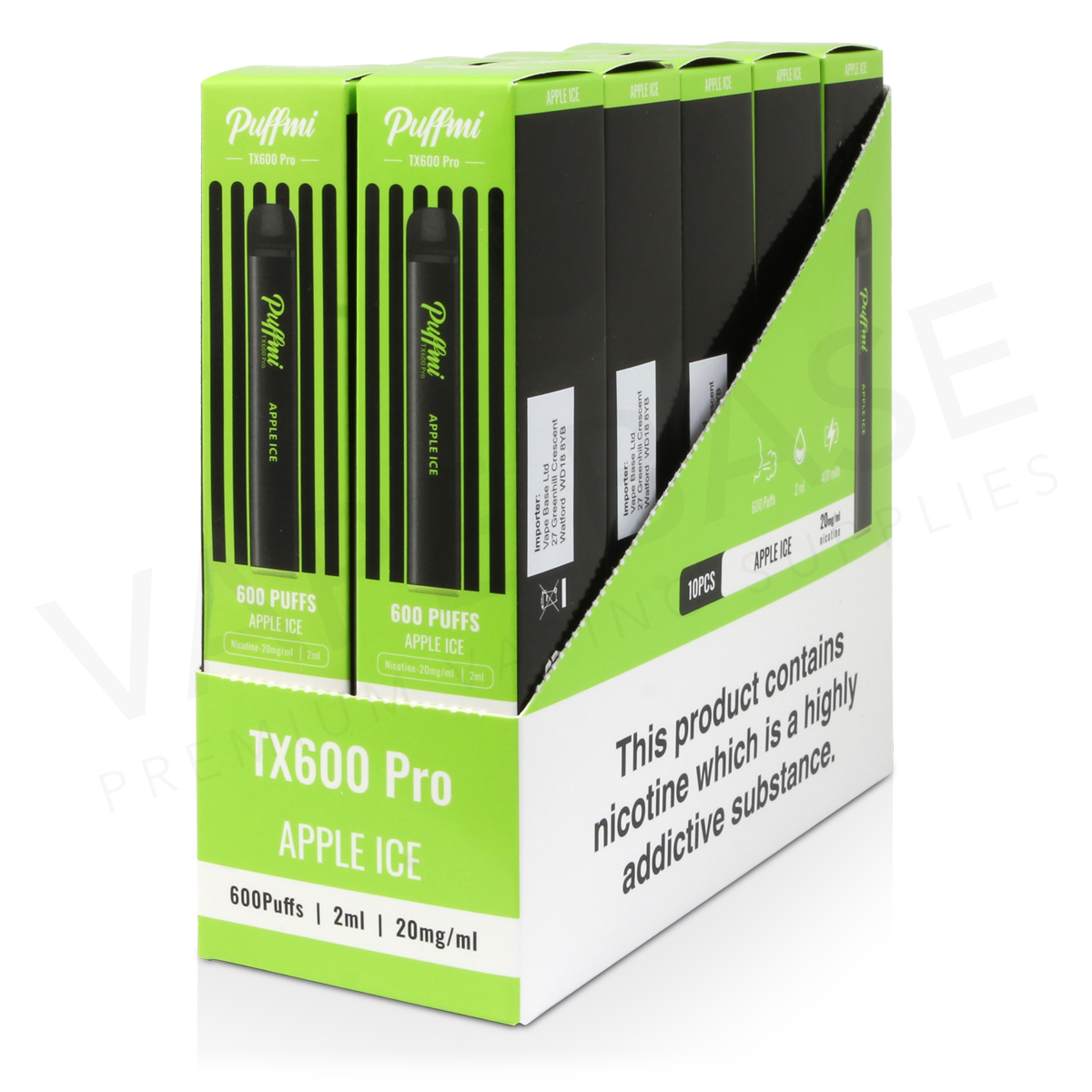 Sour Apple Puffmi TX600 Pro Disposable Vape Puffmi TX600 Pro