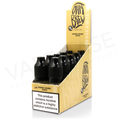 Banana Caramel Waffle E-Liquid by Ohm Brew 50/50 Nic Salts