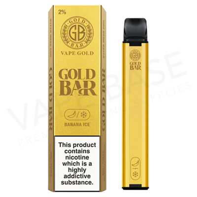 Banana Ice Gold Bar Disposable Vape 