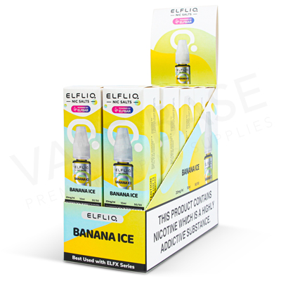 Banana Ice Nic Salt E-Liquid by Elfliq