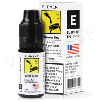 Banana Nut Dripper E-Liquid by Element