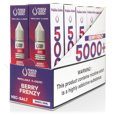 Berry Frenzy Nic Salt E-Liquid by Pukka Juice 5000+