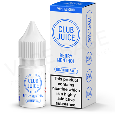 Berry Menthol Nic Salt E-Liquid by Club Juice
