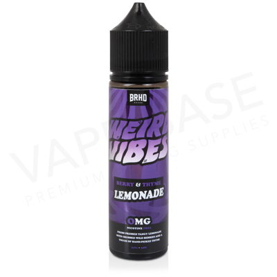 Berry & Thyme Shortfill E-Liquid by Weird Vibes 50ml