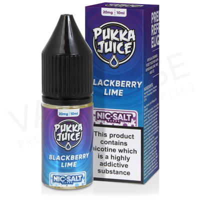 Blackberry Lime Nic Salt E-Liquid by Pukka Juice