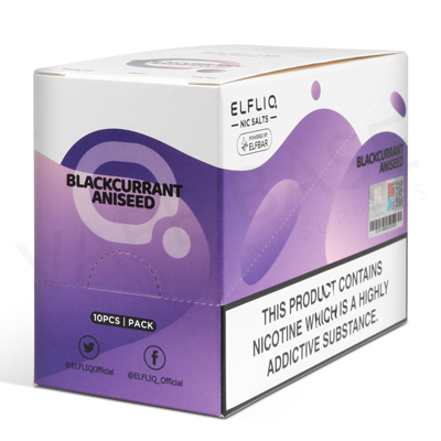 Blackcurrant Aniseed Nic Salt E-Liquid by Elfliq