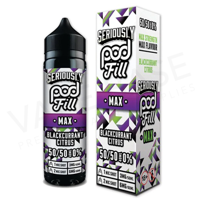 Blackcurrant Citrus E-Liquid by Seriously Pod Fill Max