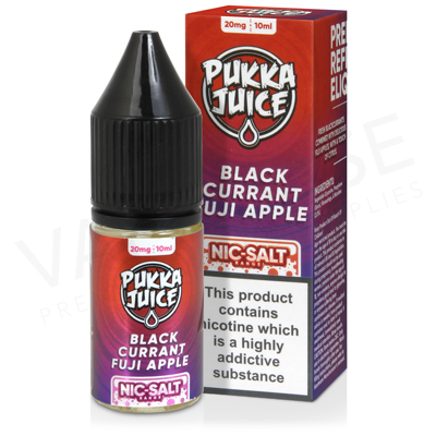 Blackcurrant Fuji Apple Nic Salt E-Liquid by Pukka Juice