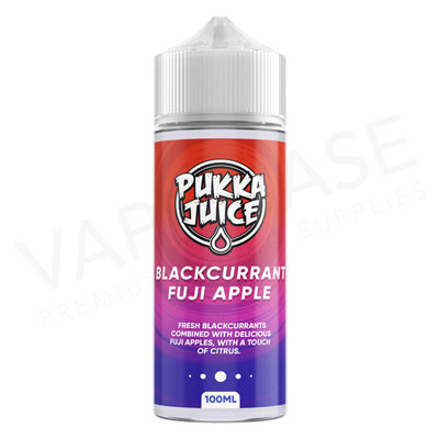 Blackcurrant Fuji Apple Shortfill E-Liquid by Pukka Juice 100ml