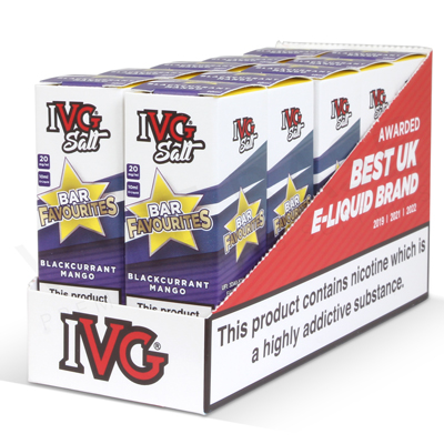 Blackcurrant Mango Nic Salt E-Liquid by IVG Bar Favourites
