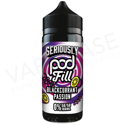 Blackcurrant Passion Shortfill E-Liquid by Seriously Pod Fill 100ml
