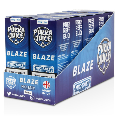Blaze Nic Salt E-Liquid by Pukka Juice