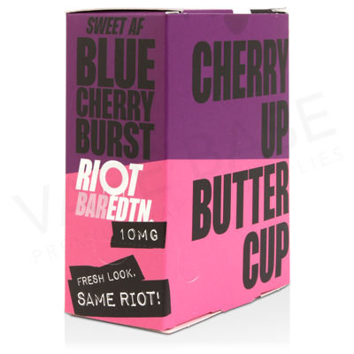 Blue Cherry Burst Nic Salt E-Liquid by Riot Bar Edition