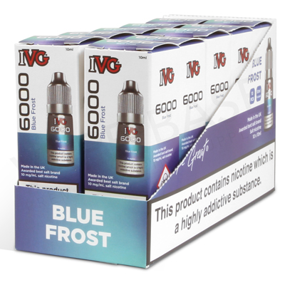 Blue Frost Nic Salt E-Liquid by IVG 6000 Salts