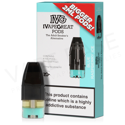 Blue Raspberry Ice Pod E-Liquid by IVG