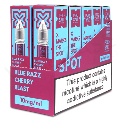 Blue Razz Cherry Blast Nic Salt E-Liquid by Pod Salt Nexus