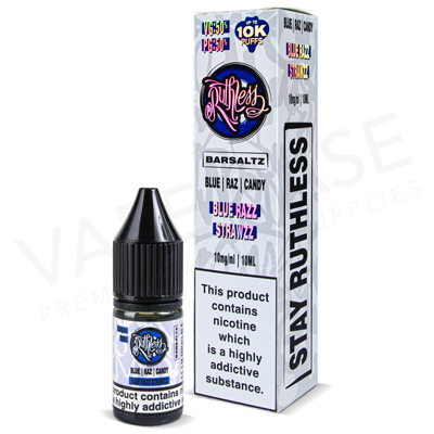 Blue Razz Strawzz Nic Salt E-Liquid by Ruthless Bar Saltz