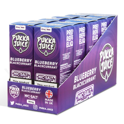 Blueberry Blackcurrant Nic Salt E-Liquid by Pukka Juice