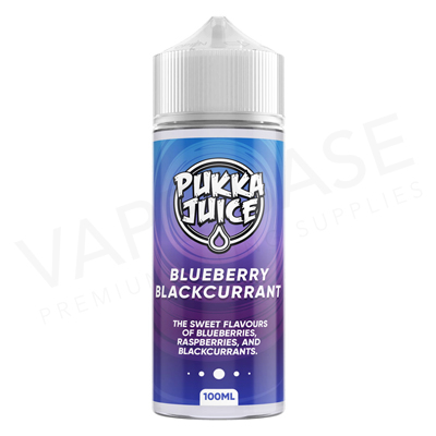 Blueberry Blackcurrant Shortfill E-Liquid by Pukka Juice 100ml