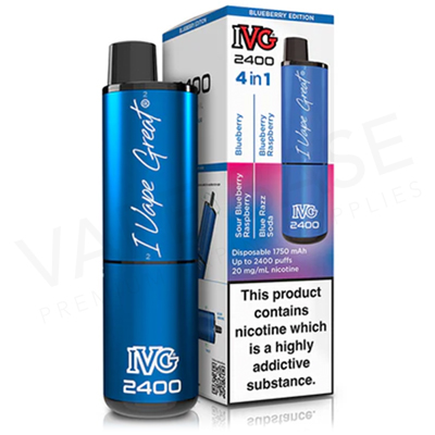 Blueberry Edition IVG 2400 Disposable Vape