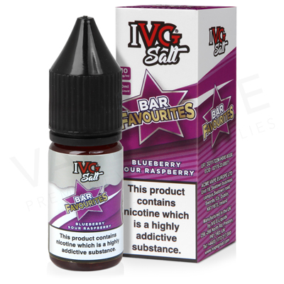 Blueberry Sour Raspberry Nic Salt E-Liquid by IVG Bar Favourites