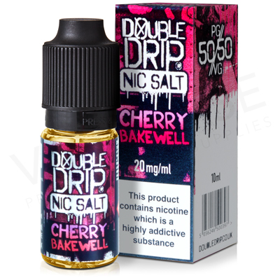 Cherry Bakewell Nic Salt E-Liquid by Double Drip