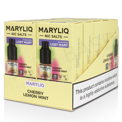 Cherry Lemon Mint Nic Salt E-Liquid by Maryliq