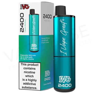 Classic Menthol IVG 2400 Disposable Vape