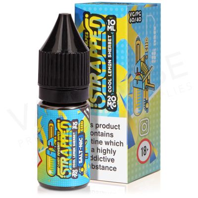 Cool Lemon Sherbet Salt Nicotine E-Liquid by Strapped