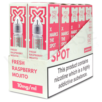 Fresh Raspberry Mojito Nic Salt E-Liquid by Pod Salt Nexus