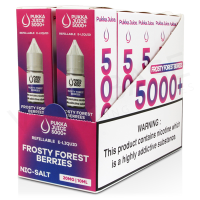 Frosty Forest Berries Nic Salt E-Liquid by Pukka Juice 5000+