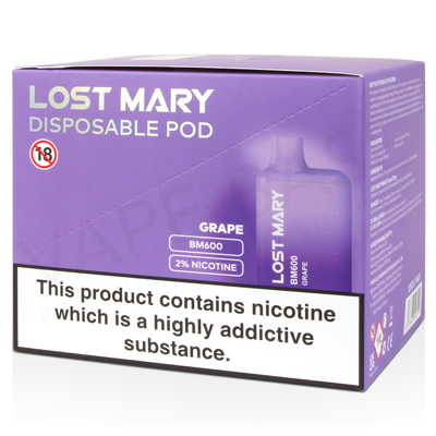 Grape Lost Mary BM600 Disposable Vape
