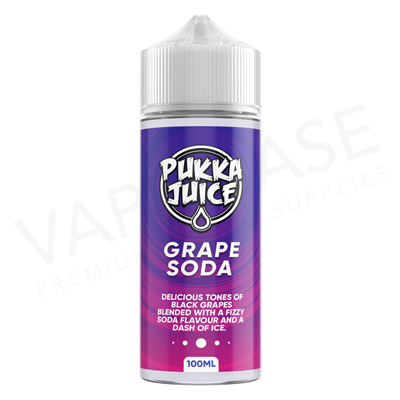 Grape Soda Shortfill E-Liquid by Pukka Juice 100ml