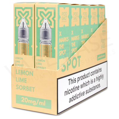 Lemon Lime Sorbet Nic Salt E-Liquid by Pod Salt Nexus