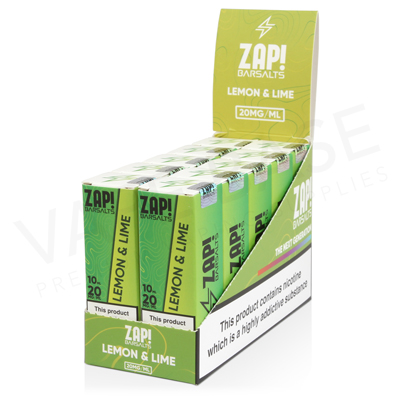 Lemon & Lime E-Liquid by ZAP! Bar Salts