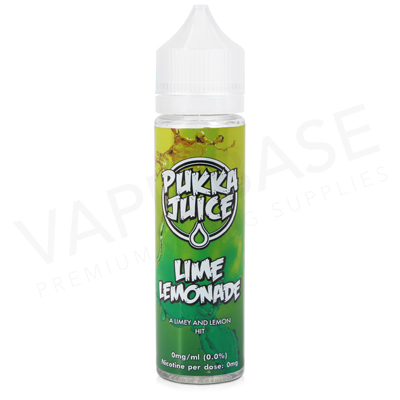 Lime Lemonade Shortfill E-Liquid by Pukka Juice 50ml