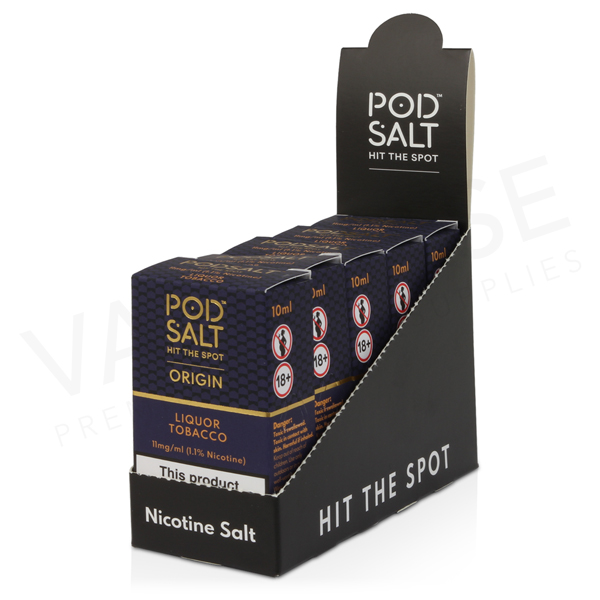 Liquor Tobacco Nic Salt E-Liquid by Pod Salt Origin