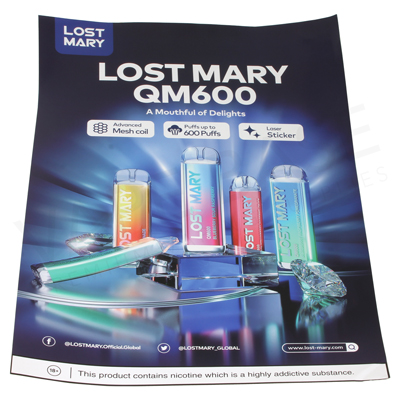 Lost Mary QM600 - A3 Wall Sticker