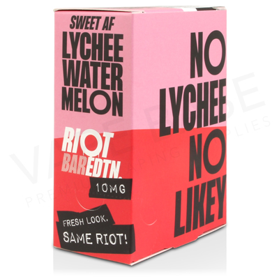 Lychee Watermelon Nic Salt E-Liquid by Riot Bar Edition