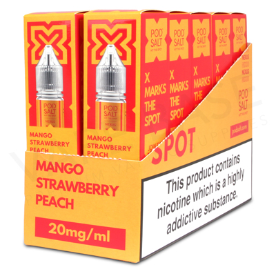 Mango Strawberry Peach Nic Salt E-Liquid by Pod Salt Nexus