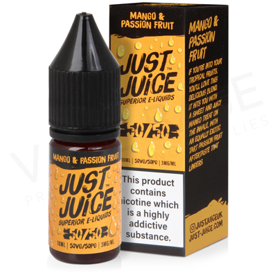 Mango & Passion Fruit E-Liquid by Just Juice