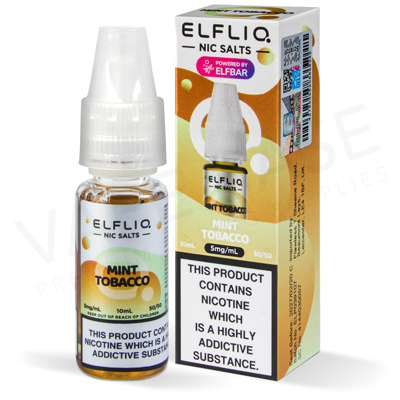 Mint Tobacco Nic Salt E-Liquid by Elfliq